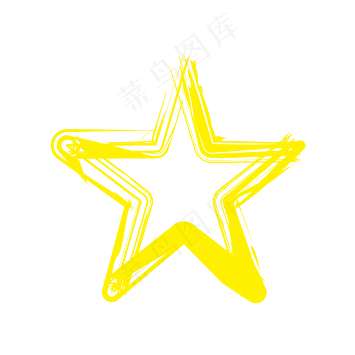 线条艺术卡通星星贴纸(2003X2003(DPI:300))psd模版下载