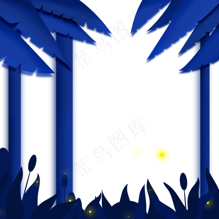 萤火虫飞舞的森林