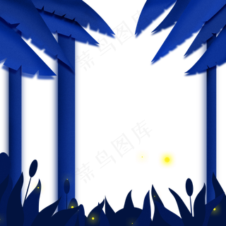 萤火虫飞舞的森林