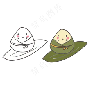 粽子人物手绘简笔画