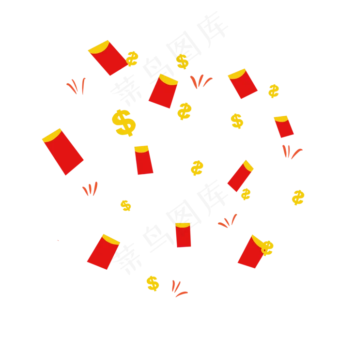 漂浮优惠券红色系(3500X3500(DPI:500))psd模版下载