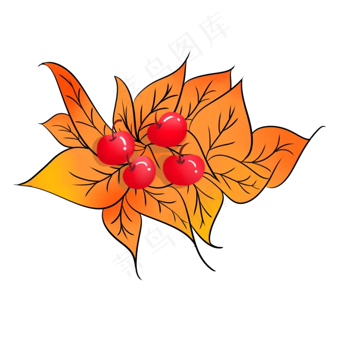 黄色的叶子(2000X2000(DPI:300))psd模版下载