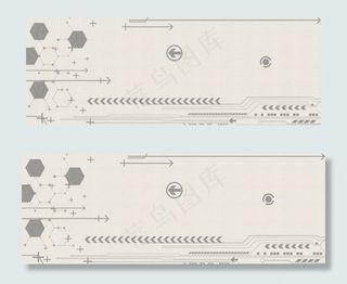 简约简洁立体科技平面广告