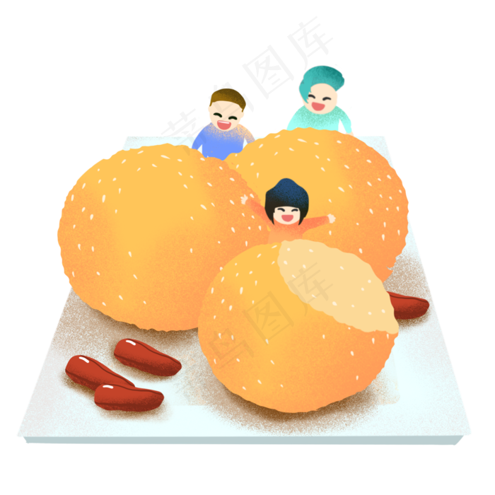 端午节客家特色美食煎堆