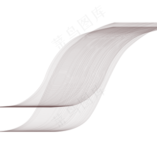 线条不规则图形灰叶子