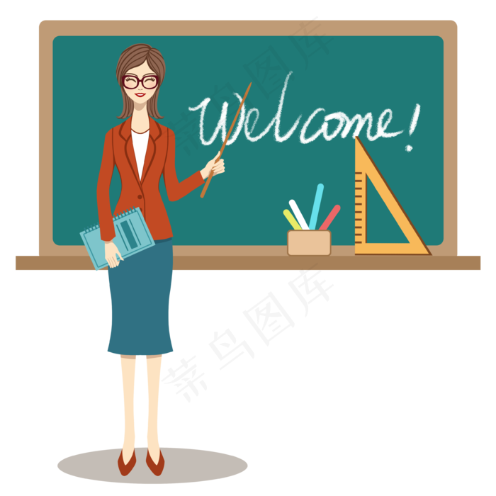 教育开学季老师欢迎,免抠元素