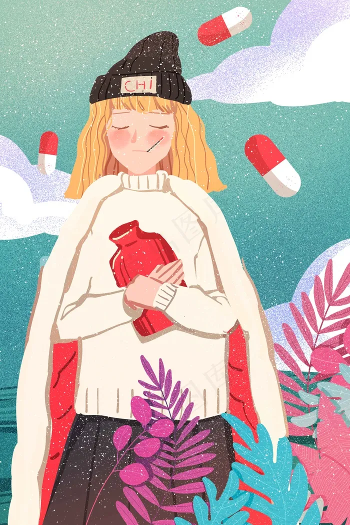 医疗健康预防流感流感季节(3545*5315px 300 dpi )psd模版下载