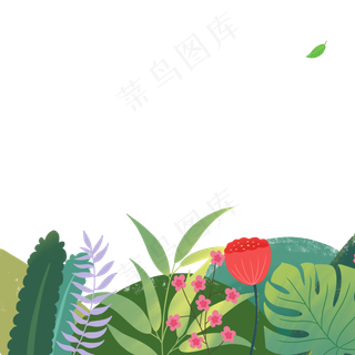 春天鲜花绿叶下载
