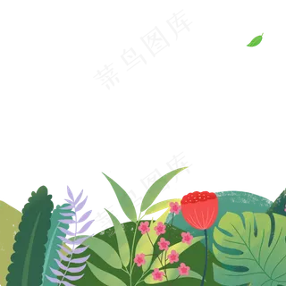 春天鲜花绿叶下载