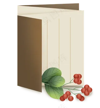 古风山里红水果折叠文本框