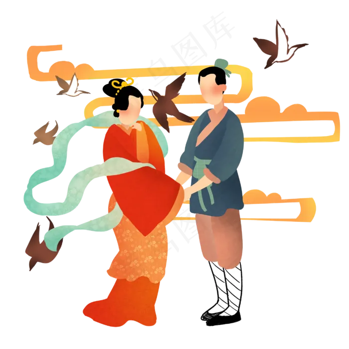 牛郎织女,免抠元素
