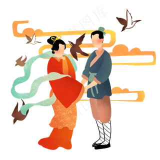 牛郎织女,免抠元素