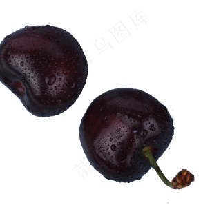 深色的新鲜车厘子水果