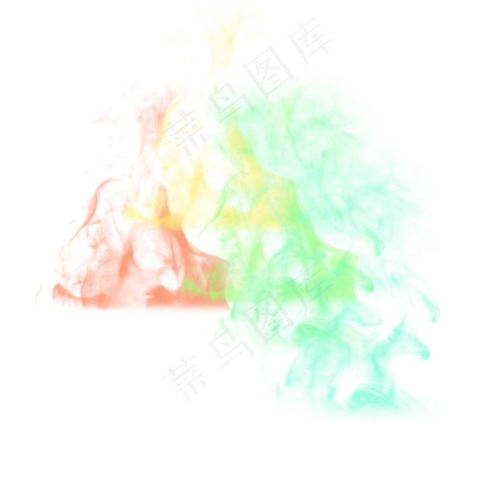 五彩斑斓的海报笔刷矢量图