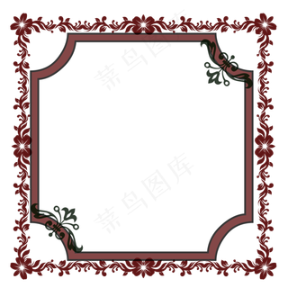 古风边框唯美图案元素,免抠元素