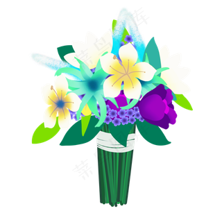 鲜花新娘手捧花