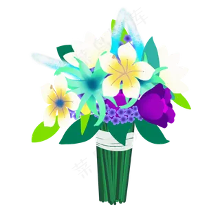 鲜花新娘手捧花