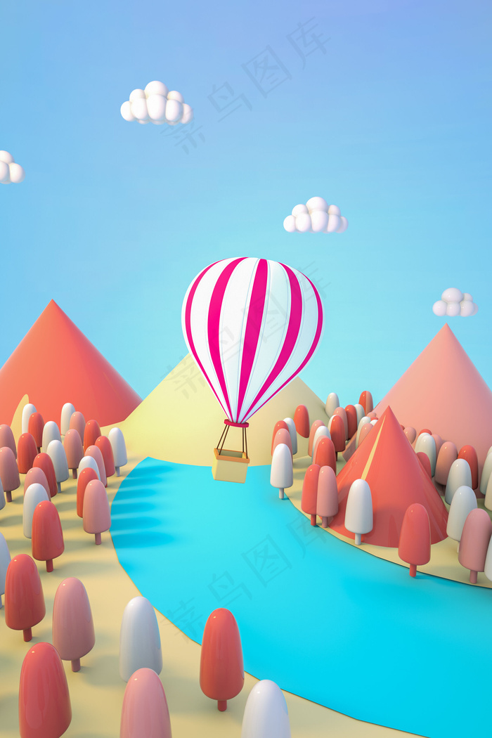 c4d场景海报背景