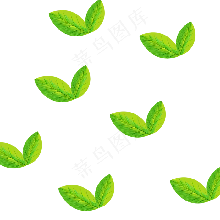 绿色植物叶子手绘茶叶透明底免抠(2000X2000(DPI:299))psd模版下载