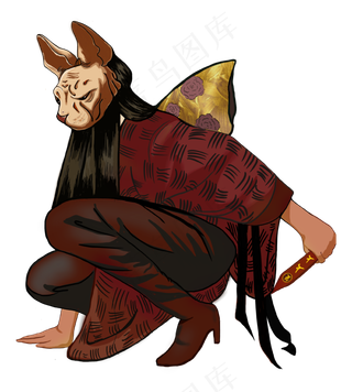 猫头上上签新年新春祭祀潮酷