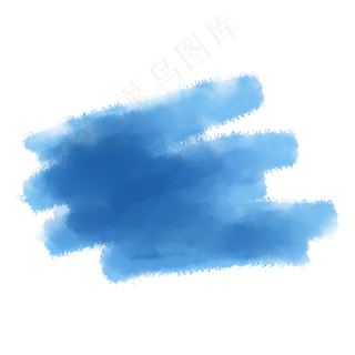 蓝色涂鸦笔刷
