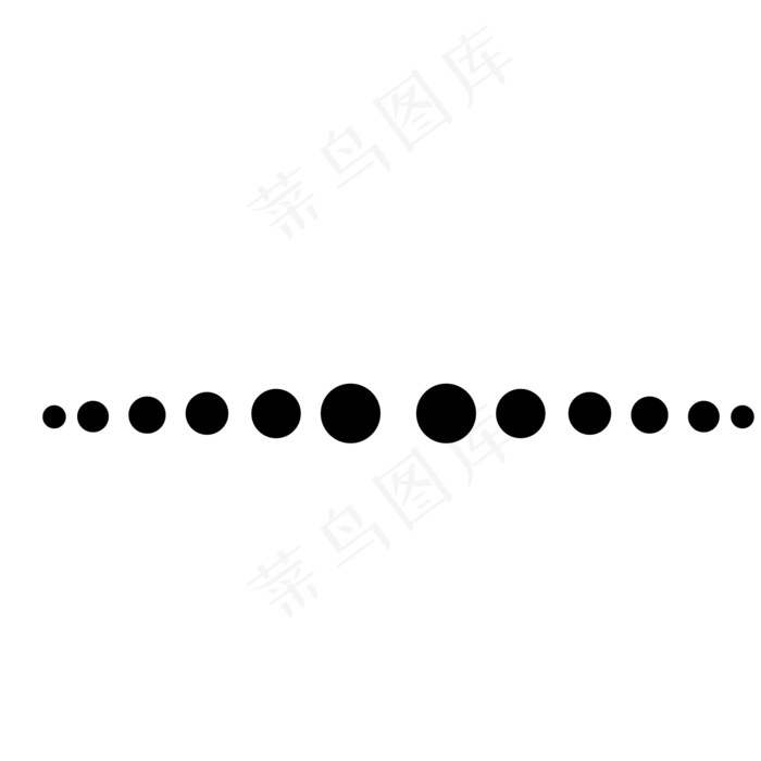 手绘圆点渐变黑色虚线(2000*2000px 72 dpi )