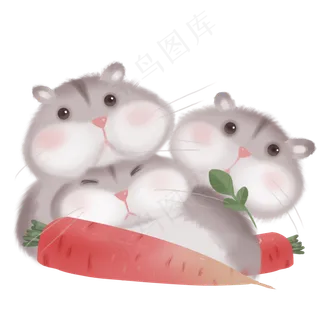宠物可爱仓鼠,免抠元素