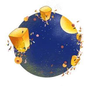 中秋节边框 中秋节边框