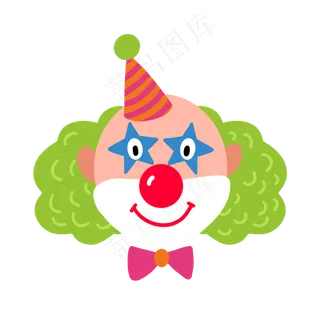 愚人节马戏团小丑PNG免抠素材