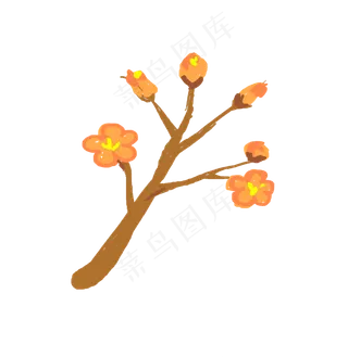 樱花粉色免抠少女