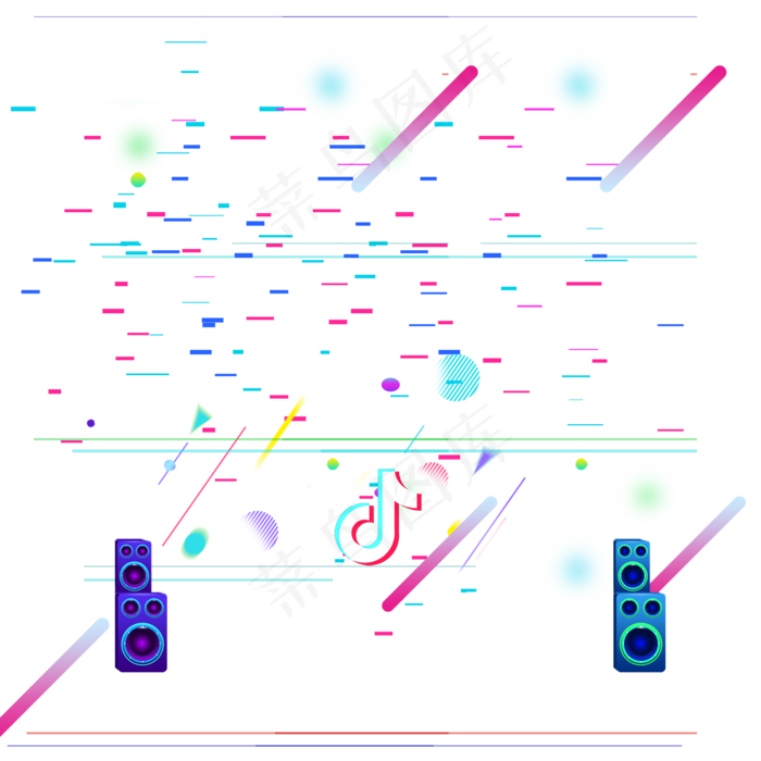 618故障风抖音风促销品电商海(2000X2000(DPI:300))psd模版下载