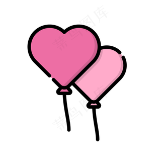 气球扁平化免扣素材