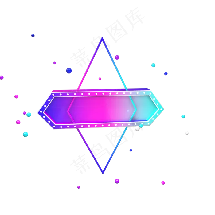 C4D标题板装饰(2000*2000px)