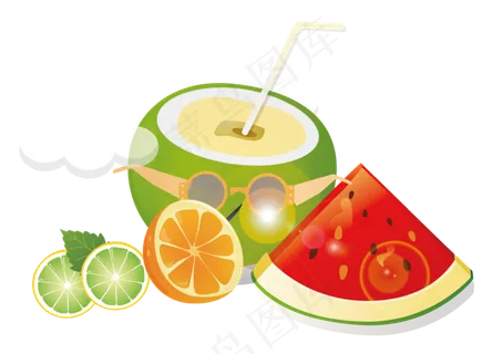 清新夏天消暑水果