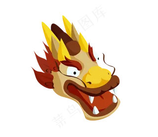 端午节黄色龙头