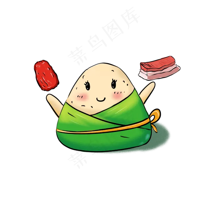 端午节粽子手绘南北粽子比拼甜粽(4133X4133(DPI:300))psd模版下载