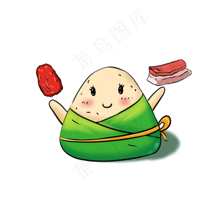 端午节粽子手绘南北粽子比拼甜粽