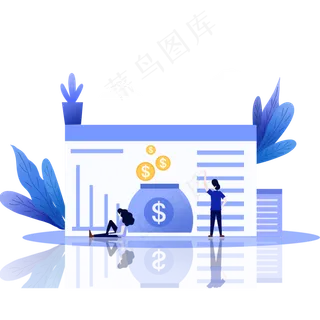 金融办公电脑人物