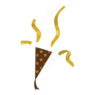 手绘儿童节礼花彩虹