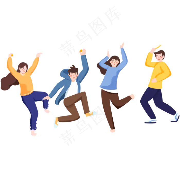 五四青年节活力年轻人(2000X2000(DPI:300))psd模版下载