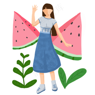 立夏人物和植物