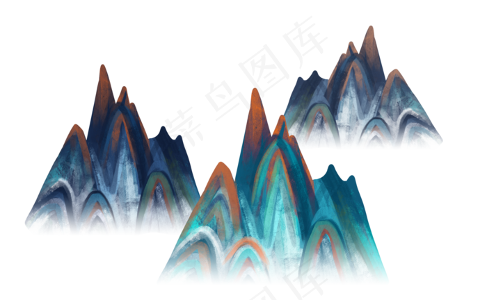 国潮中国风山(5390X3324(DPI:300))psd模版下载