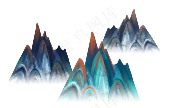 国潮中国风山(5390X3324(DPI:300))psd模版下载