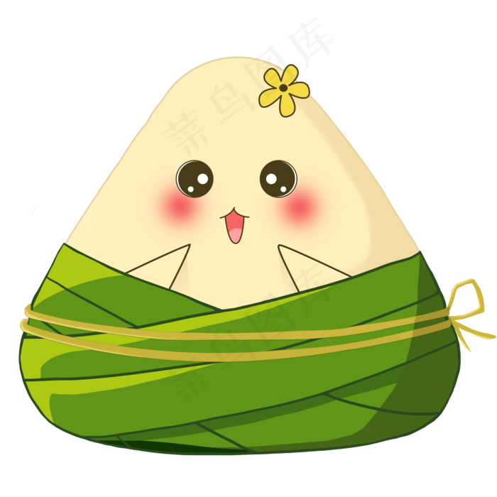 节日端午手绘卡通粽子
