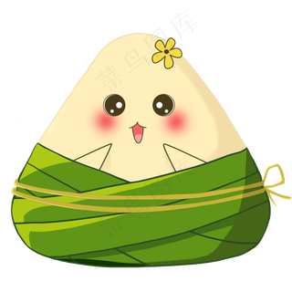节日端午手绘卡通粽子