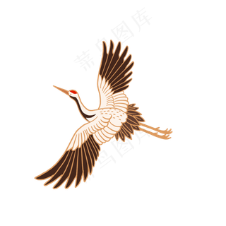 卡通仙鹤PNG下载,免抠元素