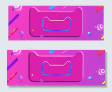 618年中大促粉色渐变灯牌banner