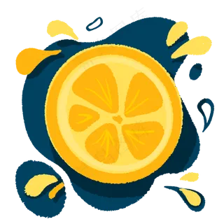 夏日小清新橙子甜橙水果PNG免