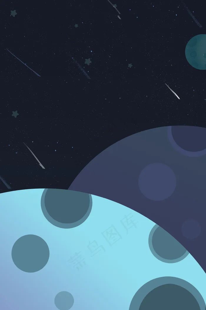 蓝色创意科技星球元素(3545*5315px 	      )psd模版下载