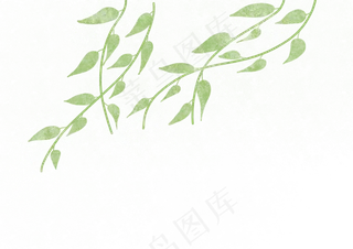 随风飘扬的柳叶